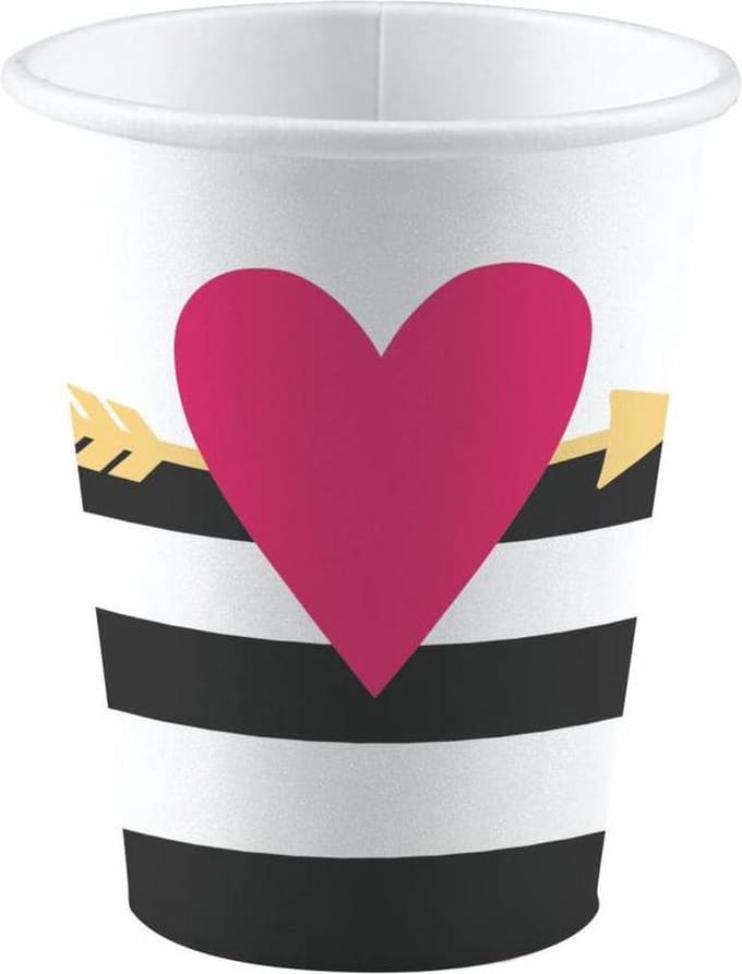 Love Everyday paper cup 8 pcs 250 ml
