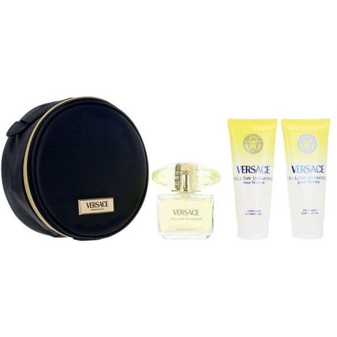 Versace Yellow Diamond eau de toilette 90 ml + beauty case geschenkset