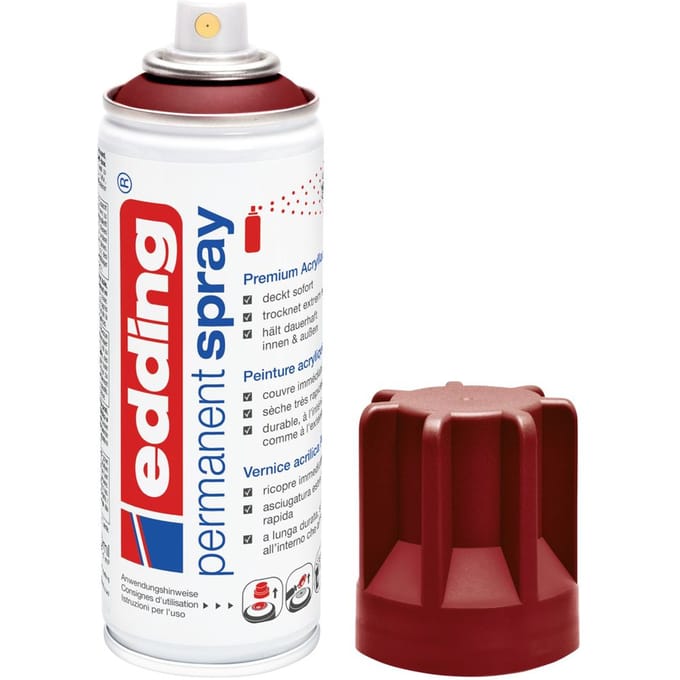 edding 5200 "Permanentspray", zijdemat - Purperrood