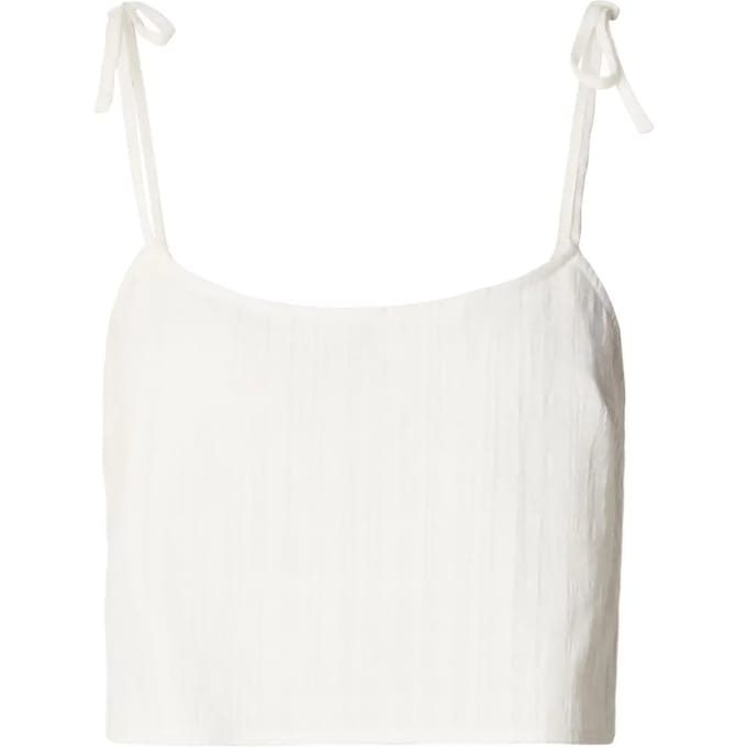 Urban Classics - Light Cotton Crop top - S - Wit