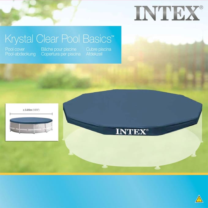 Intex - Afdekzeil voor Frame Zwembad 305cm - Blauw
