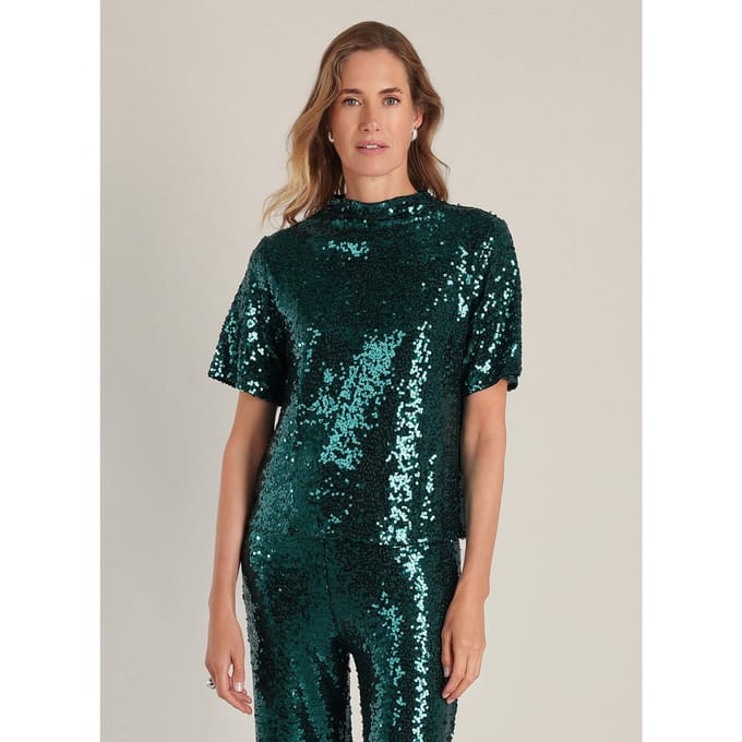 YEST Philomena Essential Tops - Teal Green - maat 48
