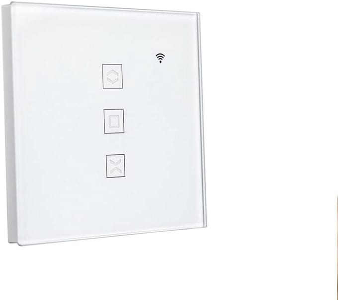 Gordijn Schakelaar Module - Rolluik Controle - Huis Automatisering - App & Spraak Bediening - 1 Stuks - Wit