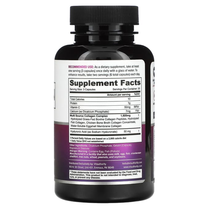 Multi Collageen Capsules+, 90 Capsules