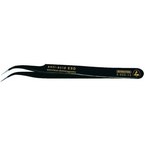 BERNSTEIN Tools for Electronics 5-055-13 SMD-pincet 7a SA-ESD Sikkelspits, super-spits 120 mm