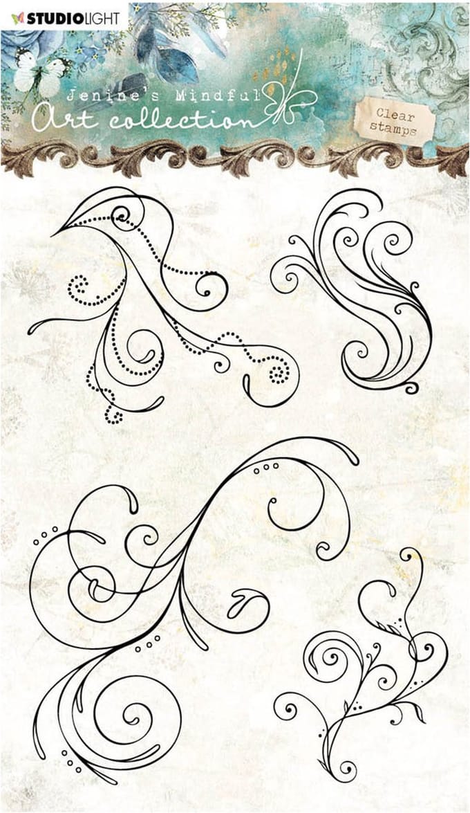 Stempel - Clear stamp - Studio Light - A6 Jenine's mindful art nr.02
