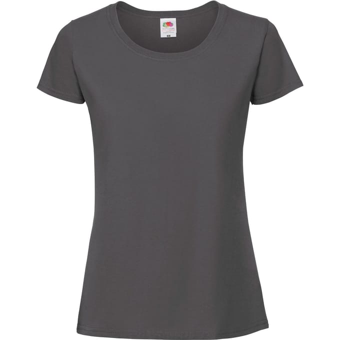 Fruit of the Loom Dames/Dames Iconic 190 T-Shirt (Licht Grafiet Solid)