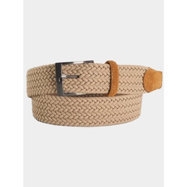 6Road Riem Groen Ceintuur vlecht stretch suede 395040/60