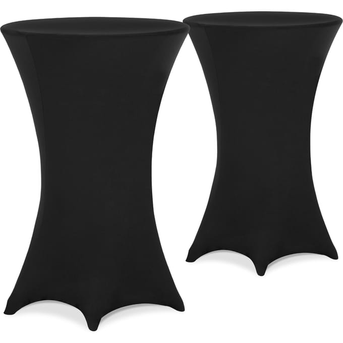Detex 2x Tafelrok Statafel - Ø 60-65cm 30°C Wasbaar – Zwart