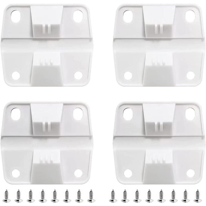 4 Set Witte Plastic Koelbox Scharnieren & Schroeven Set Compatibel Met Coleman Koelboxen