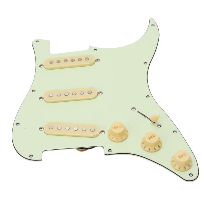 SSS Elektrische Gitaar Slagplaat Vintage Groen Compleet Circuitpaneel Elektrische Gitaar Krasplaat white