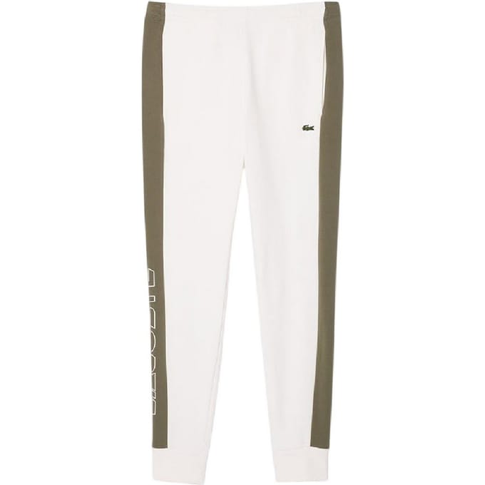 Lacoste Heren Sweatbroek Kleurblok (Crème)