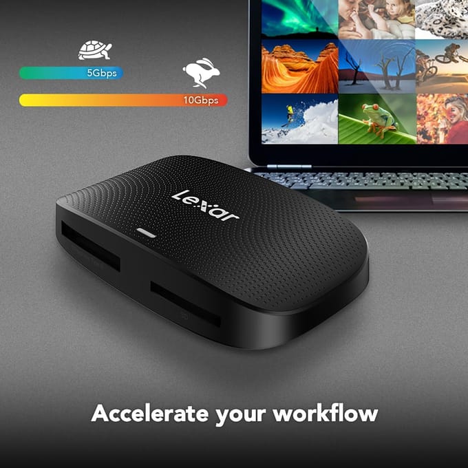Originele Lexar Professional CFexpress Type B/UHS-II SD Kaartlezer 2-in-1 Geheugenkaartlezer/Lecture USB 3.2 Gen 2 Type C Voor PC CF TYPE-B/SD 2 in 1 Card Reader【A/C】 gray