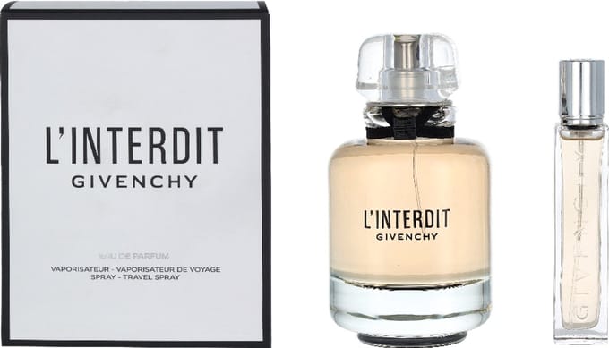 Givenchy L'Interdit Giftset - 80 ml eau de parfum spray + 12,5 ml eau de parfum tasspray - cadeauset voor dames