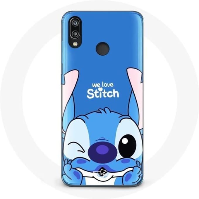 Coque - Huawei - P20 Lite - Stitch mignon - Souple - Protection synthétique bleu