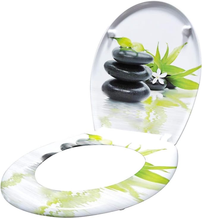ACXIN Toiletbril Duroplast Met Soft Close Antibacterieel Stein