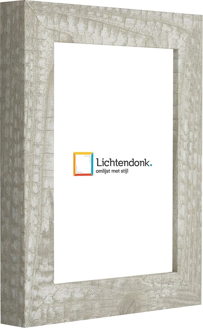 Fotolijst - Wit Houtskool - Fotomaat 40x60 - Ontspiegeld ACRYLITE® - Art.nr. 10109921740603