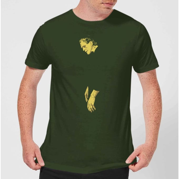 Universal Monsters Frankenstein Illustrated T-shirt - Donkergroen - S