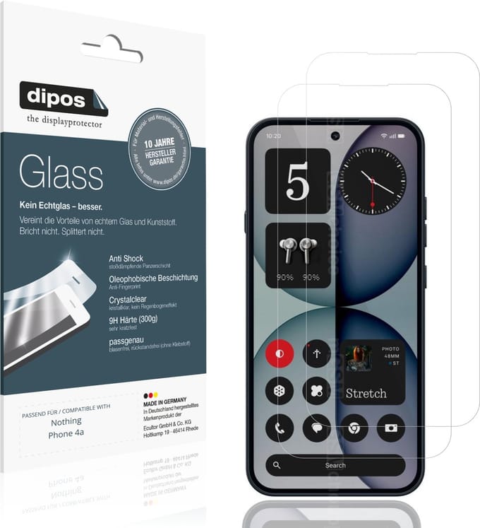 dipos – 2x Pantserfolie geschikt voor Nothing Phone 4a | 9H Screenprotector
