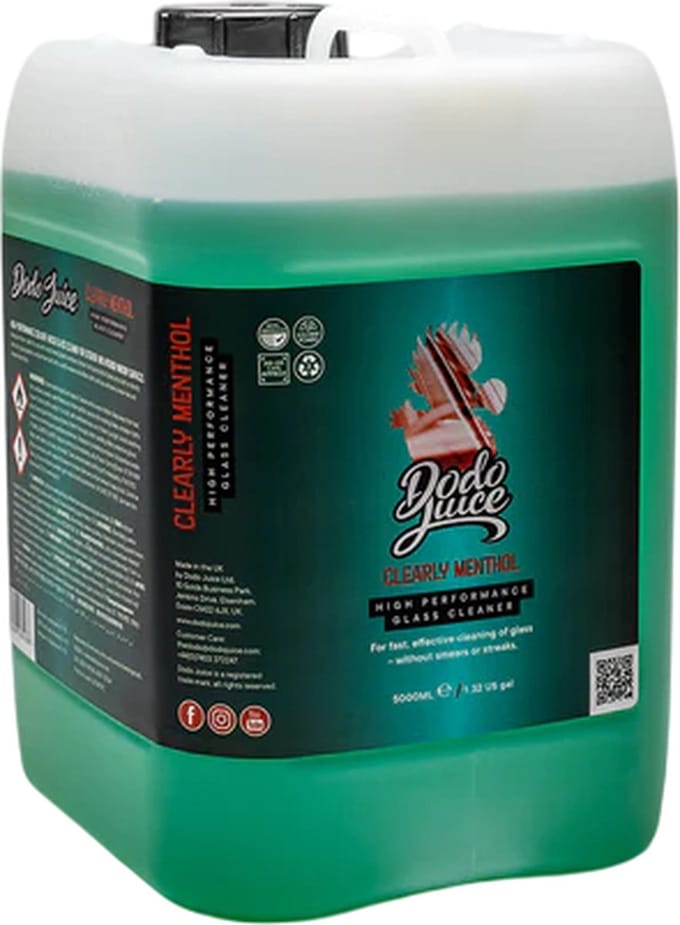 DODO JUICE - Clearly Menthol - Professional Glass Cleaner - 5L