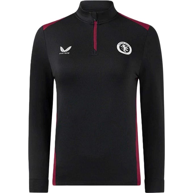 Castore Aston Villa FC-trainingsshirt voor dames (Kaviaar)