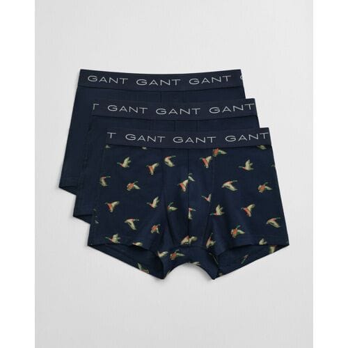 Gant Ondermode Flying Duck Trunk 3Pack Marine / male