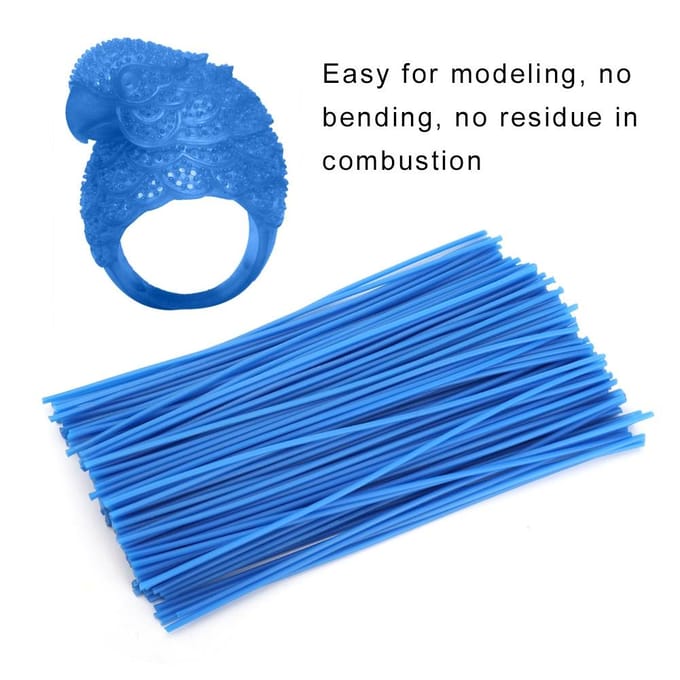 Dewax Wax Line Sieraden Modelleren Maken Ring Modelleren Maken Gereedschap (2 mm) blue