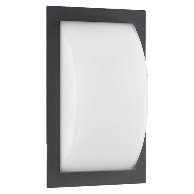 LCD LED buiten wandlamp Ivett, grafiet, bewegingsmelder