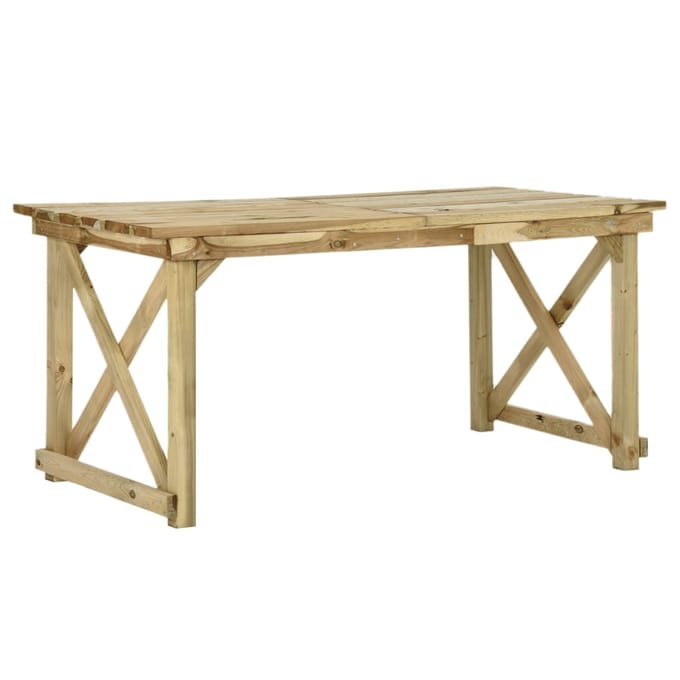 vidaXL - Tuintafel - 160x79x75 - cm - hout