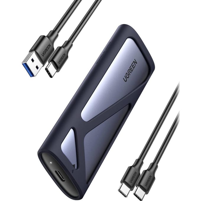 Ugreen - M.2 - SSD schijfbehuizing USB 3.2 Gen - 2 - (SuperSpeed - USB - 10 - Gbps) - grijs - (CM400 - 90264)
