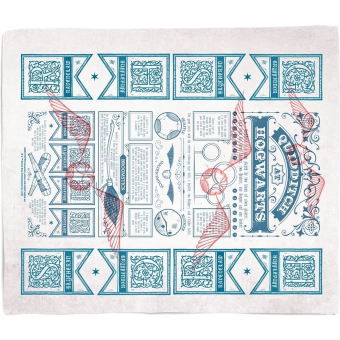 Harry Potter Quidditch Guide Fleece Blanket - M