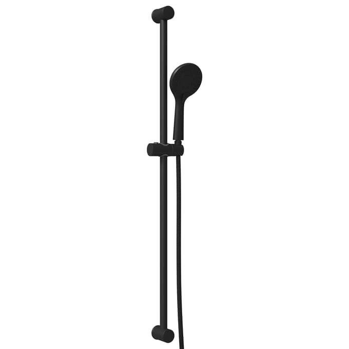 vidaXL - Douche - Systeem - Set - Zwart - 100 - cm - Roestvrij - staal