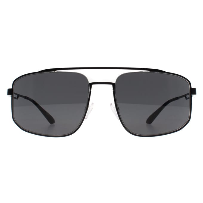 Emporio Armani Aviator Heren Mat Zwart Donkergrijs EA2139