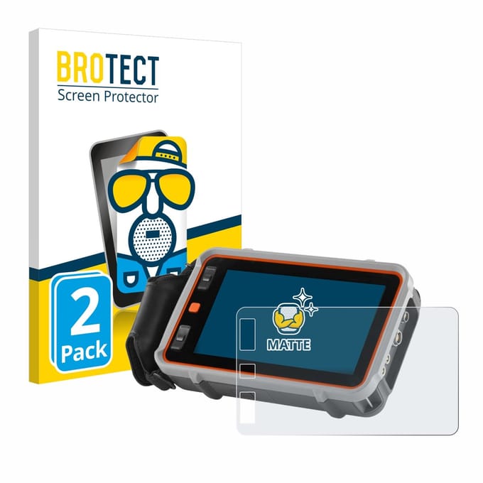 BROTECT - Screenprotector voor Waygate Technologies Krautkrämer USM 100 - Folie Beschermfolie matte 2 Stuks