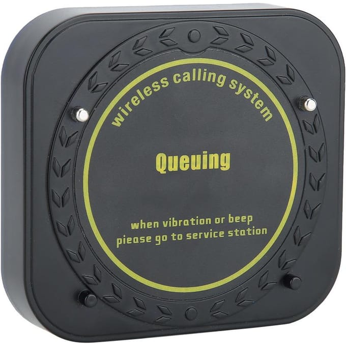 10 stuks Pakket voor SU-669-S Vibratie Geluid Licht Prompts Paging Wachtrijsysteem Ontvanger black