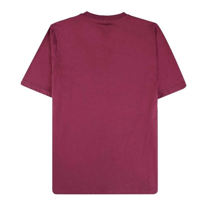 Aquascutum Heren Active T-Shirt met groot logo (Bourgondië)