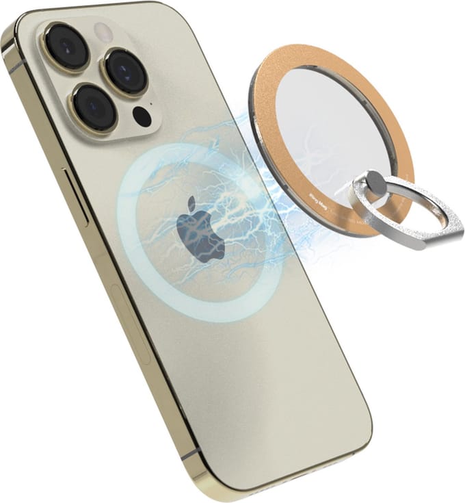 Telefoonring - iRing - Telefoon Ring magnetisch - Popsocket - Ringhouder - Geschikt voor MagSafe - Geschikt voor iPhone - Rosé Goud