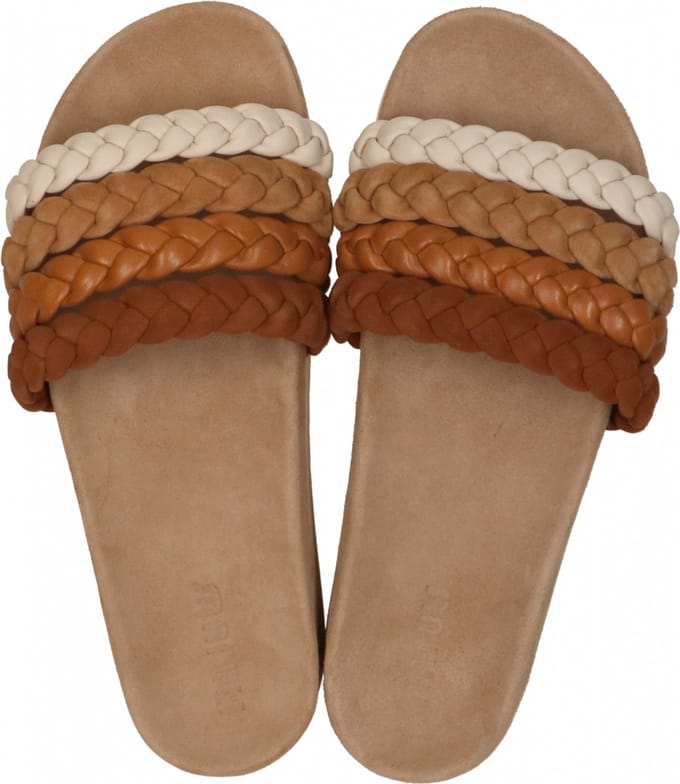 Maruti - Blos Slippers Cognac - Cognac-Combi - 41