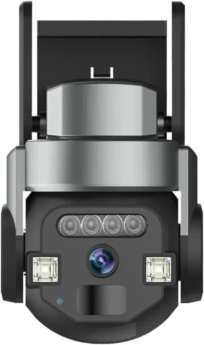 Beveiligingscamera - PTZ camera - Huis bewaken - Dubbel scherm - 5MP - Wit