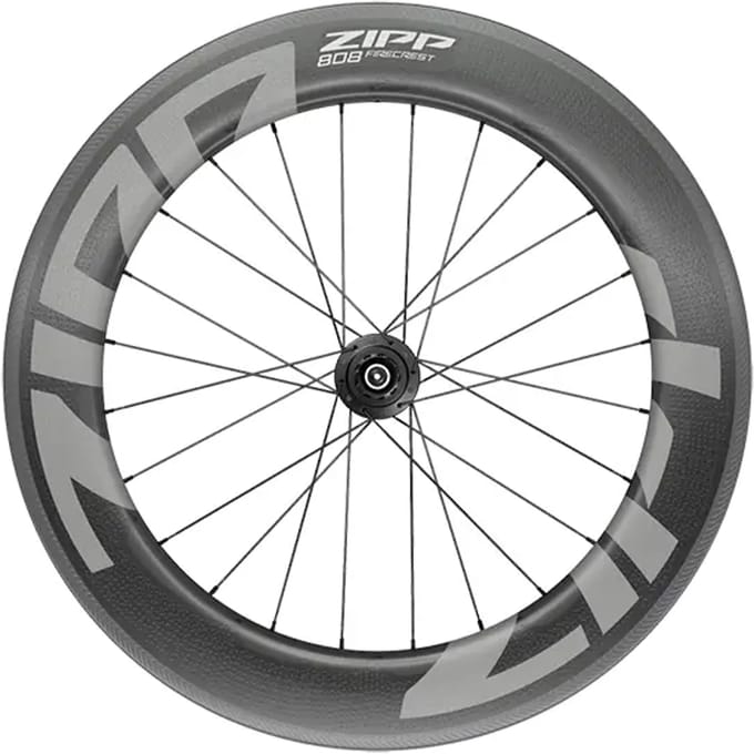 Achterwiel met carbon snelspanner zonder binnenband Zipp 808 Firecrest Sram 10/11 v