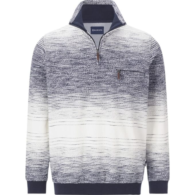 Babista herren Sweatshirt - 44/46 - blauw - Plus Size