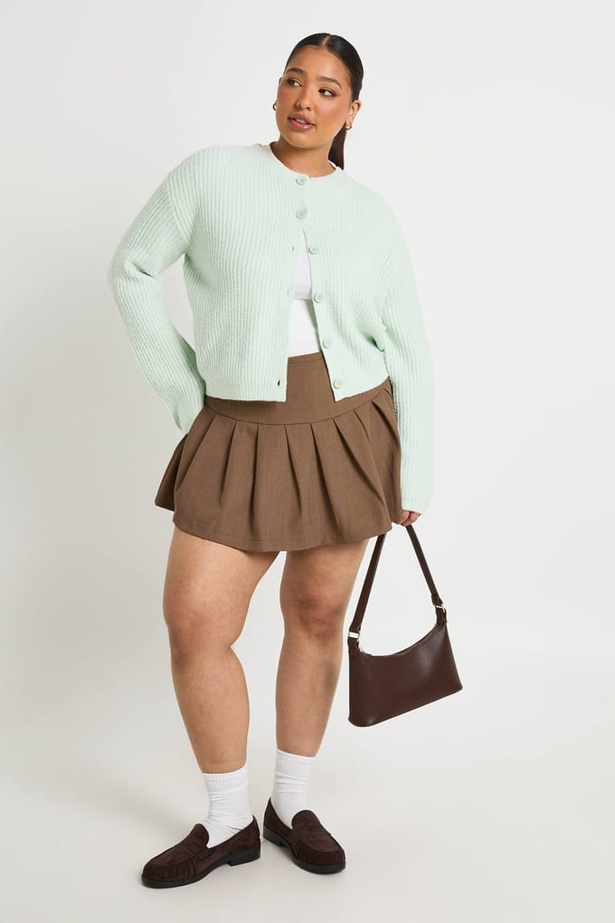 boohoo Dames PLUS GERIBBELD VEST MET KNOPEN | Verstandig | Maat: 46