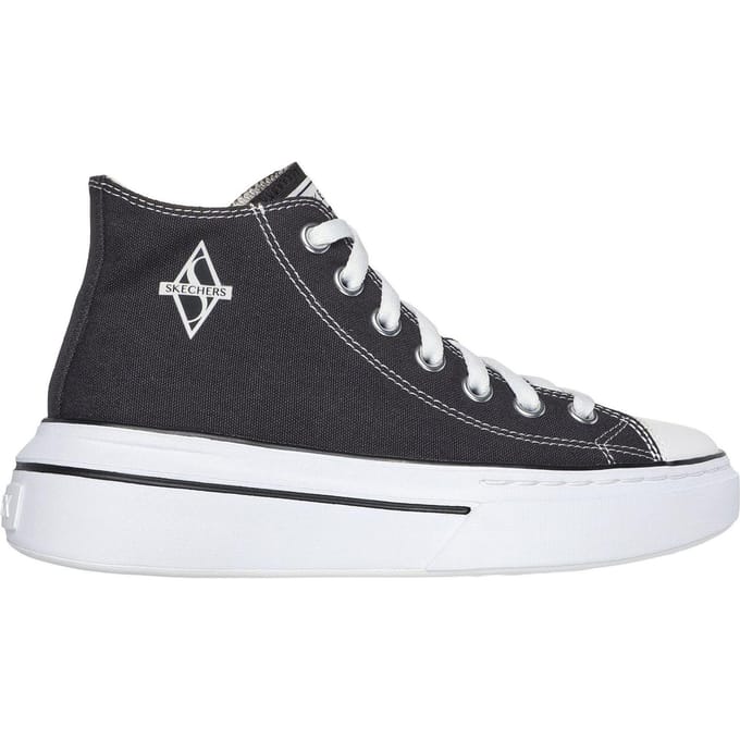 Skechers Vrouwen/dames Lace Up Trainers (Zwart, Wit)