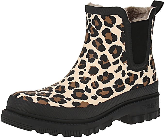 Verbenas 9302180996 Lua Mate Combi Dierenbont - Dames Chelsea Laarzen - Crudo-Leo-Zwart