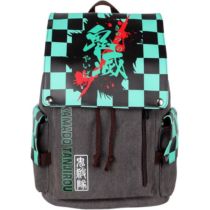 Anime Demon Slayer Messenger Bag ONE PIECE Schooltas Rugzak blauw