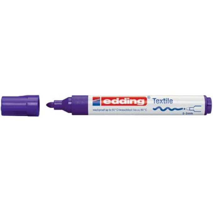 Textielmarker edding 4500 rond 2-3mm blauw