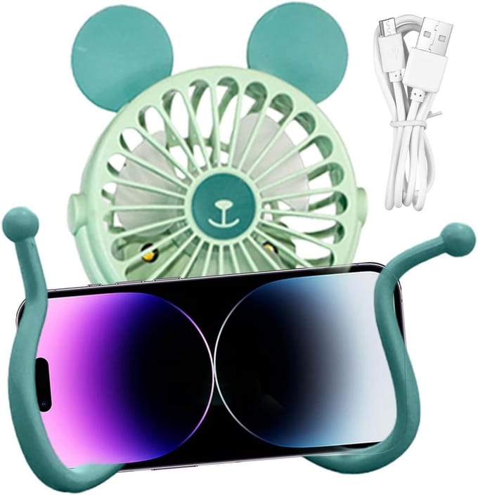 Kinderwagen Ventilator - Octopus Ventilator - Frisse Lucht - Stille Werking - 10.7 x 4 x 11 cm - Groen