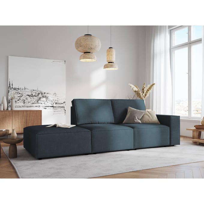 Modulair 3-zitselement Carlo links ribstof | Milo Casa