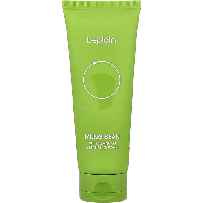 beplain Nettoyant Équilibré au pH à base de haricot mungo Nettoyage doux des pores 160 ml beige