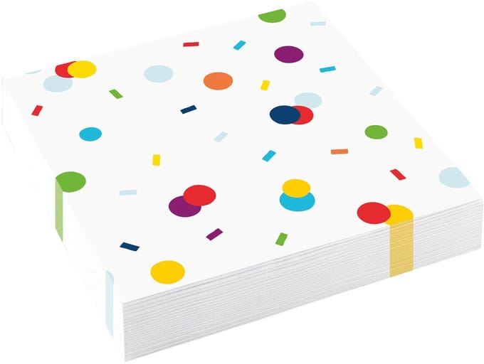 Amscan by Riethmuller - Riethmüller - Servetten - Confetti Verjaardag (20 stuks)